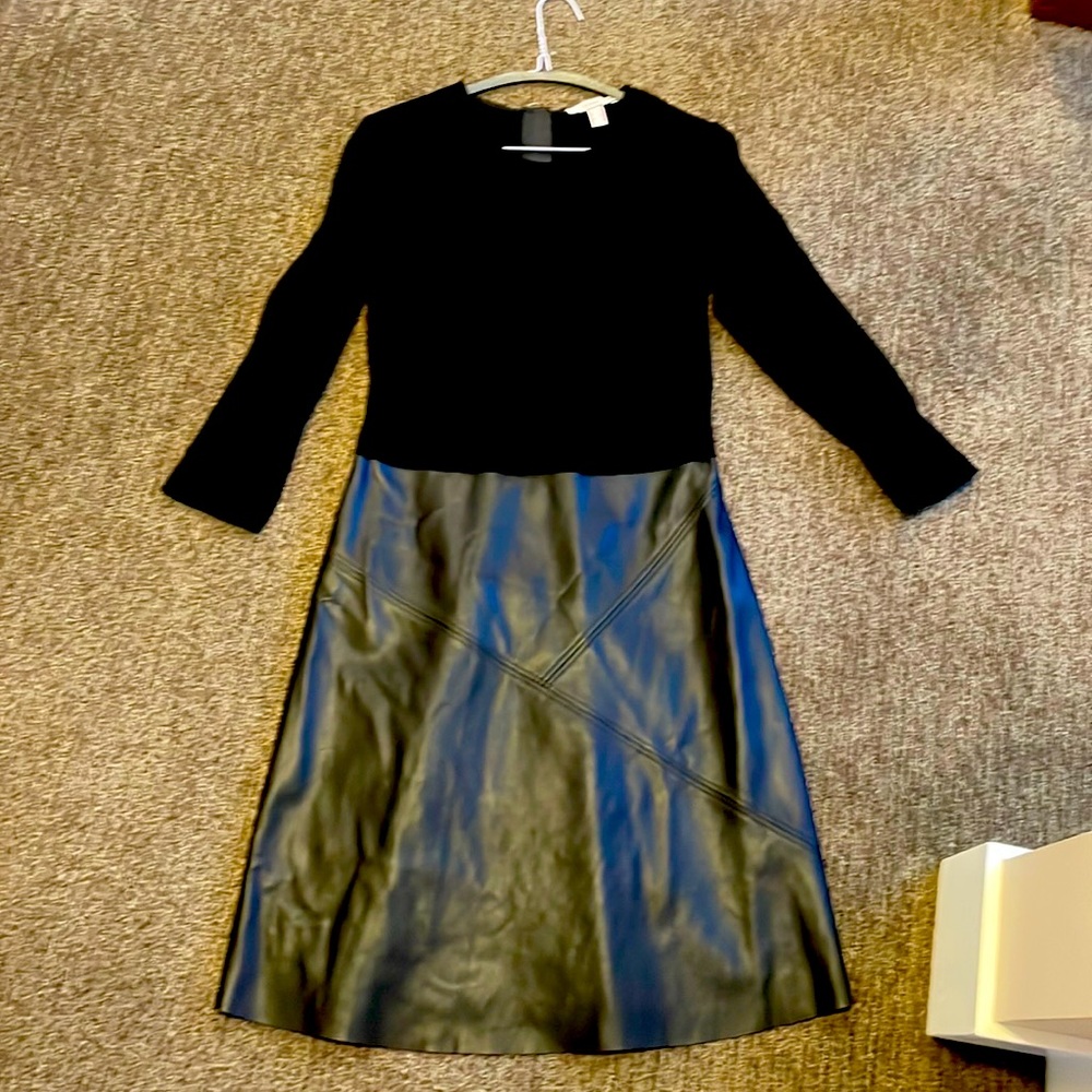 Vegan leather dress